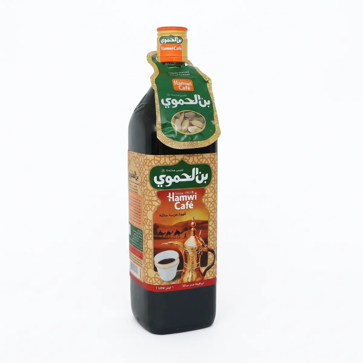 Hamwi Cafe Arabic Liquid Coffee 1L · قهوة عربية سائلة الحموي 1 لتر